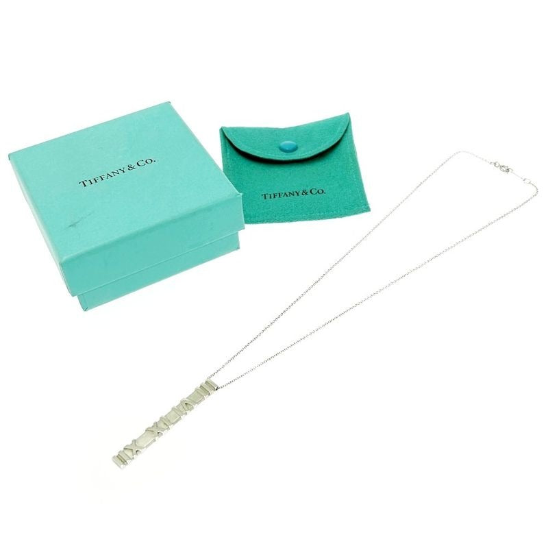 Tiffany & Co Silver Atlas Bar Necklace 6.8 g 925 Engraved