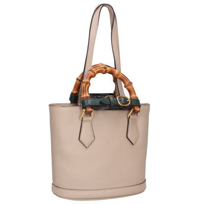 Gucci 750396 Diana Bamboo Leather 2WAY Handbag Women