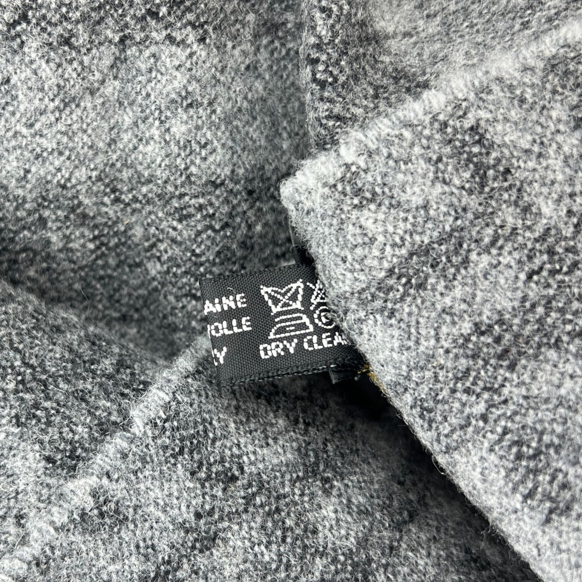 Fendi Scarf Gray Wool Vintage — view 11