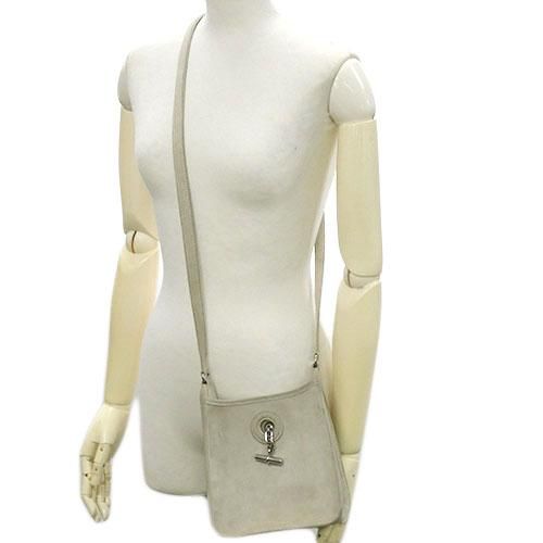 Hermes Vespa TPM Mini Debris Gray Shoulder Bag Silver
