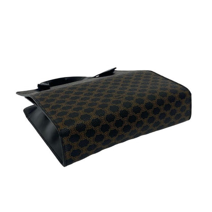 Celine Vintage Macadam Blason Pattern Leather Handbag Mini Tote