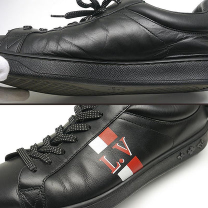 Louis Vuitton Luxembourg Line Sneakers 5.5 Leather Black