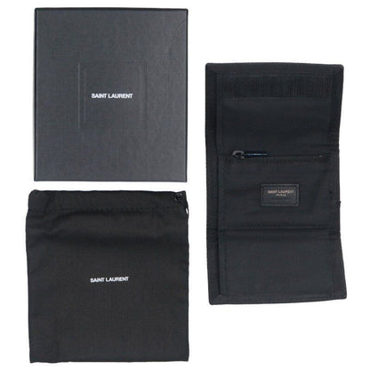 Saint Laurent Paris 588188-ho23z-1054 Logo Print Trifold Wallet For Men
