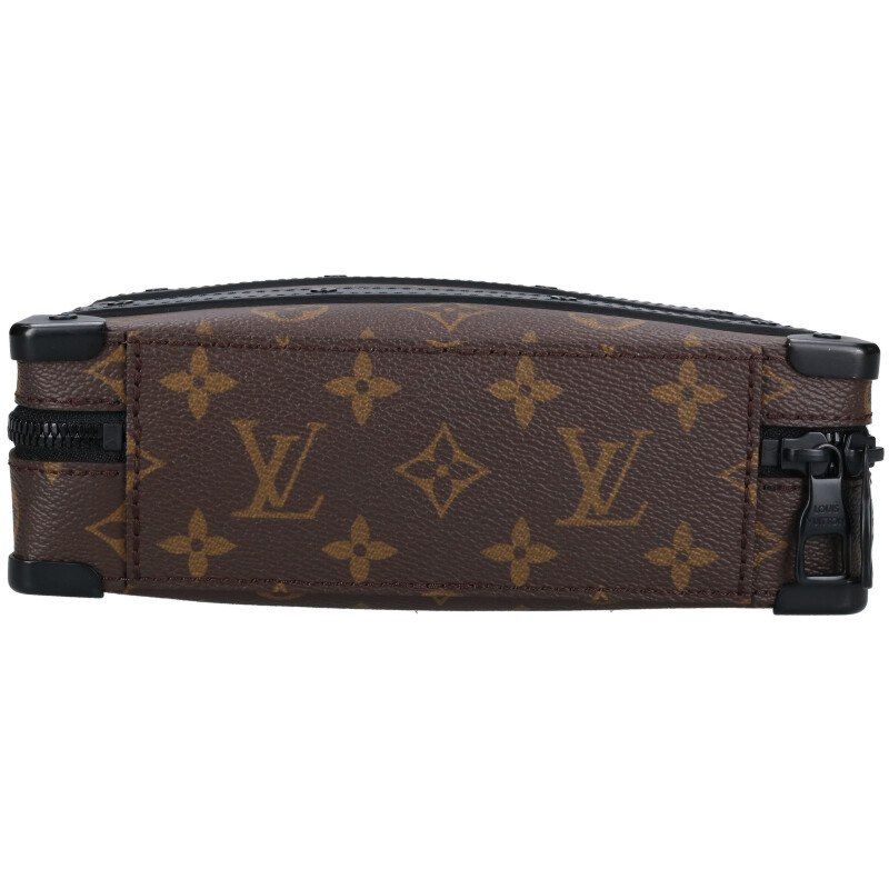 Louis Vuitton M45935 Handle Soft Trunk Monogram Macassar Shoulder Bag Men's