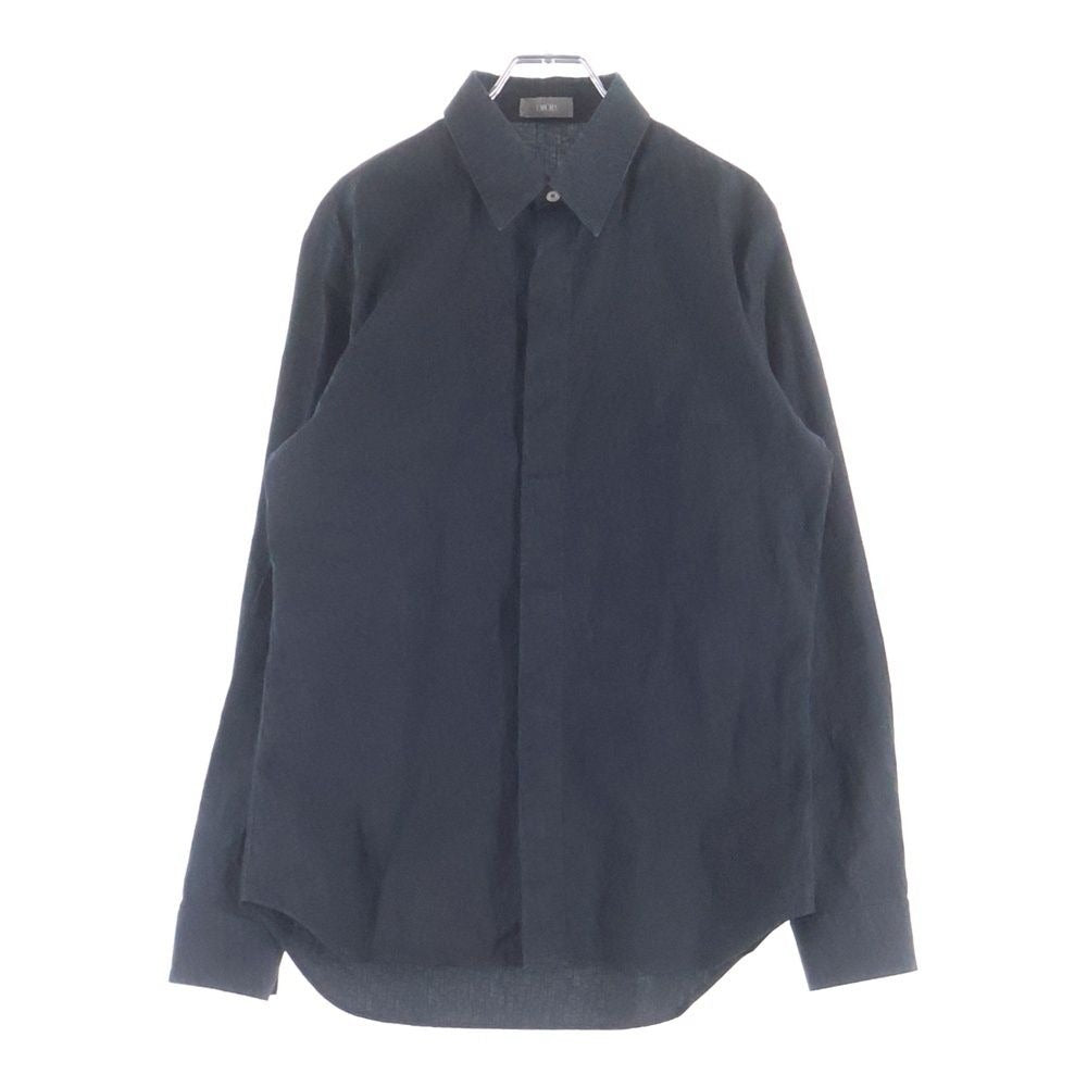 Dior Oak All Over Pattern Cotton Long Sleeve Shirt Black