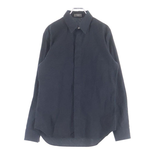 Dior Oak All Over Pattern Cotton Long Sleeve Shirt Black