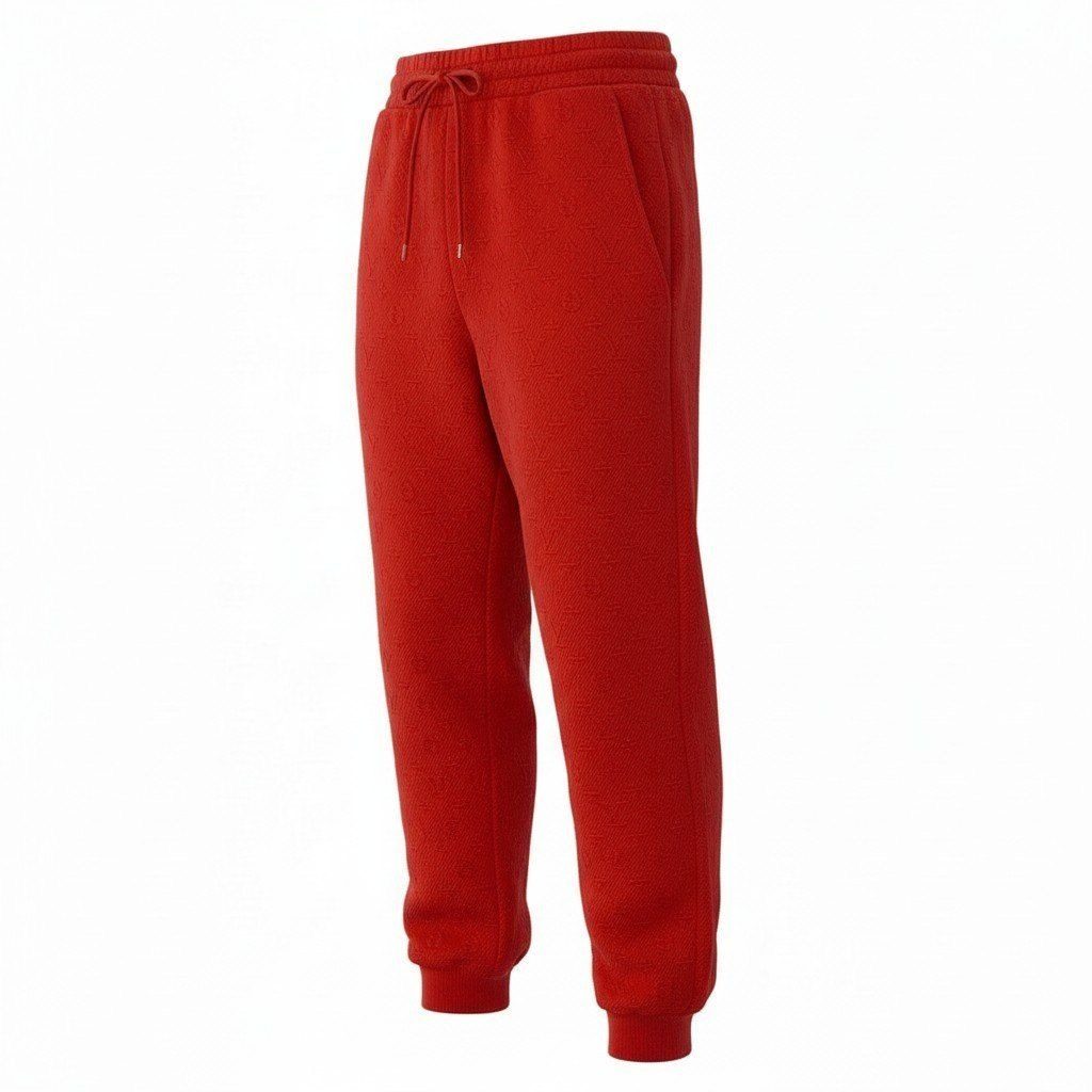 Louis Vuitton LV Monogram Joggers Pants M Red