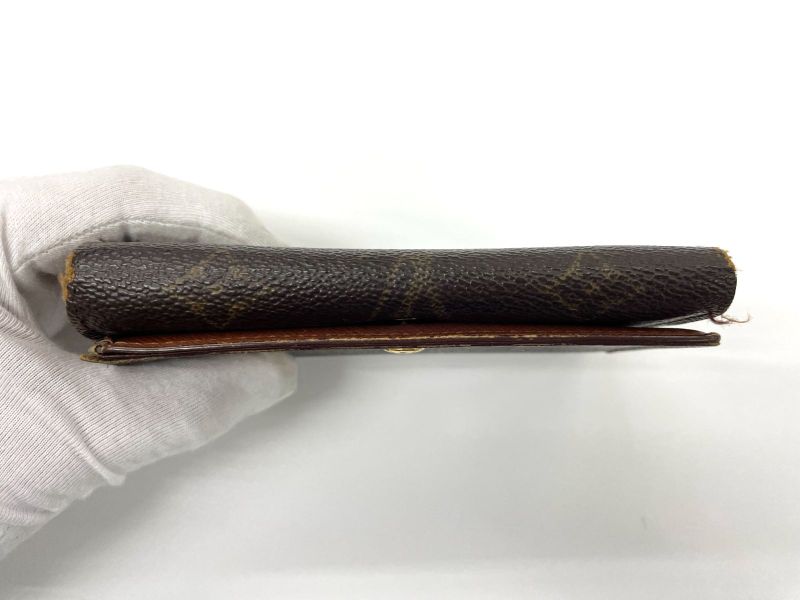 Louis Vuitton Monogram Porte Monet Vieux Trésor Fold Wallet With L-shaped