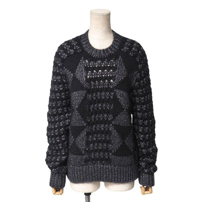 Saint Laurent Paris Sweater Size XS Knit Moheya Blend Alpaca All