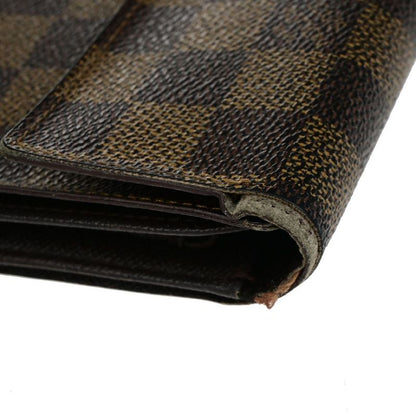 Louis Vuitton 3-set Trifold Wallet Monogram Damier Ebène Leather 04ec192