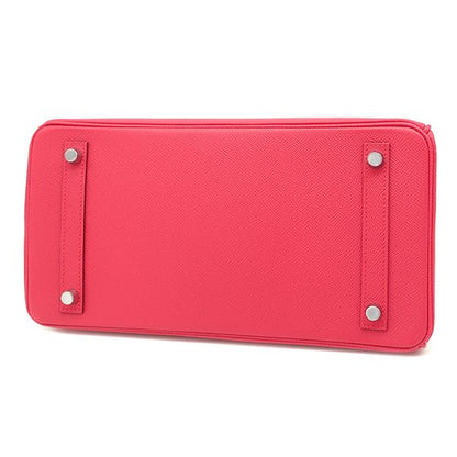 Hermes Handbag Birkin 30 Vaux Epson Rose Extreme Silver Hardware Y Engraved [box