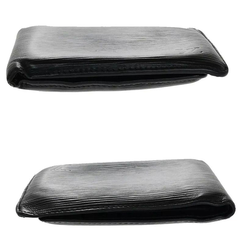 Louis Vuitton Bifold Wallet Epi Black Leather M63542 07bs052