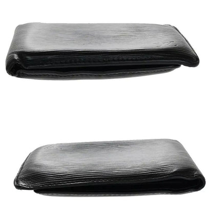 Louis Vuitton Bifold Wallet Epi Black Leather M63542 07bs052