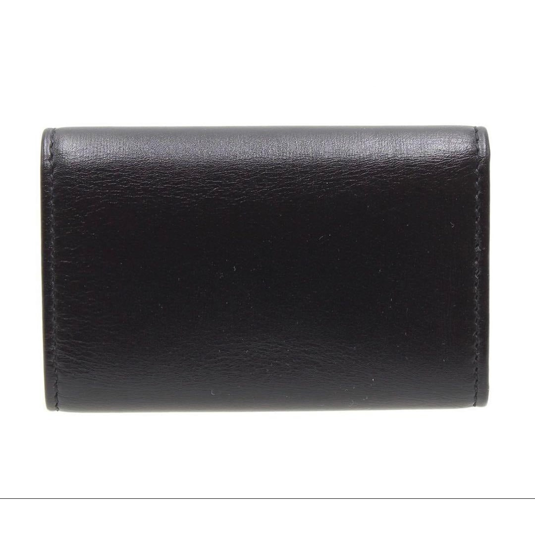 Gucci Interlocking Leather 6 Row Key Case Holder : Black — view 2