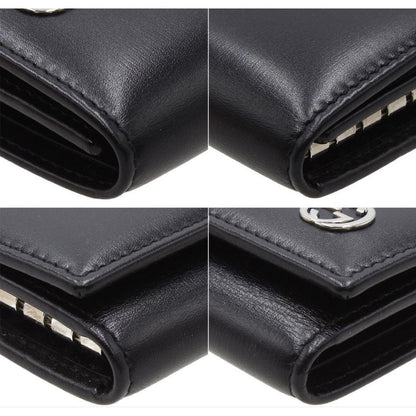 Gucci Interlocking Leather 6 Row Key Case Holder : Black — view 5