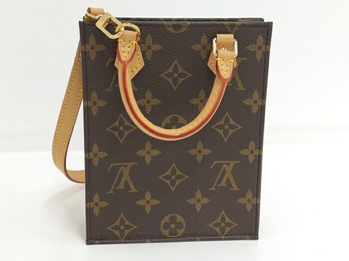 Louis Vuitton Petite Sac Plat Monogram Shoulder Bag Handbag M81295