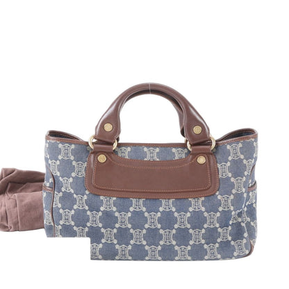 Celine Paris Macadam Boogie with Leather Handbag Tote