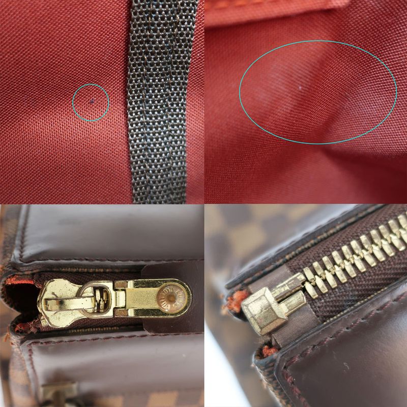 Louis Vuitton Greenwich PM Boston Bag N41165 Damier Brown Gdhardware