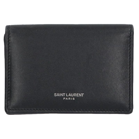 Saint Laurent Paris 469338 Fold Leather Coin Case Men's