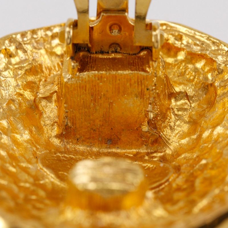 Chanel Coco Mark Vintage Gold Plated Ladies 23.2g Earring