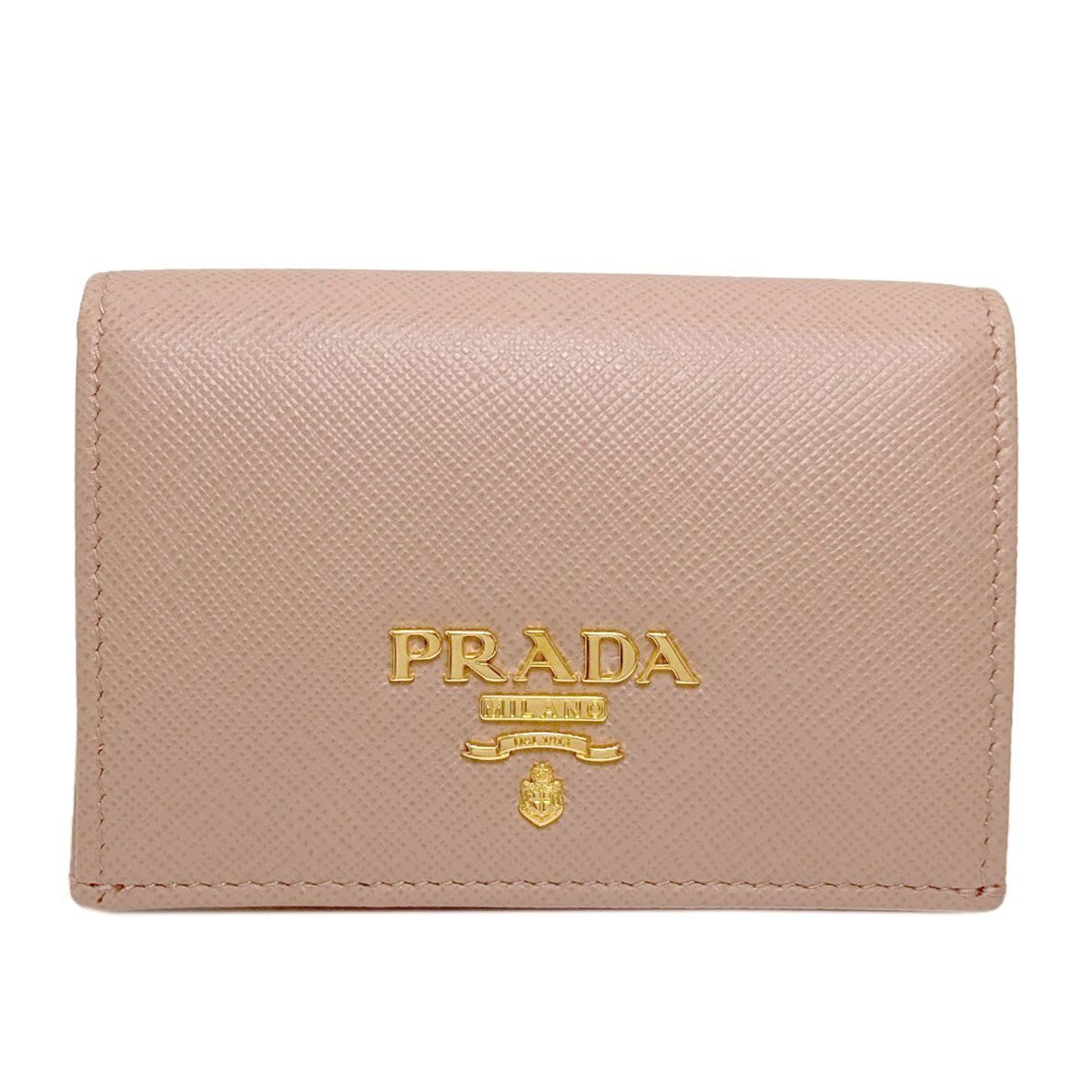 Prada Logo Card Case Leather