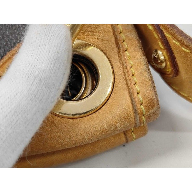 Louis Vuitton Shoulder Bag Monogram Galleria PM Brown Leather — view 5