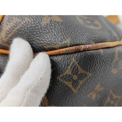 Louis Vuitton Shoulder Bag Monogram Galleria PM Brown Leather — view 6