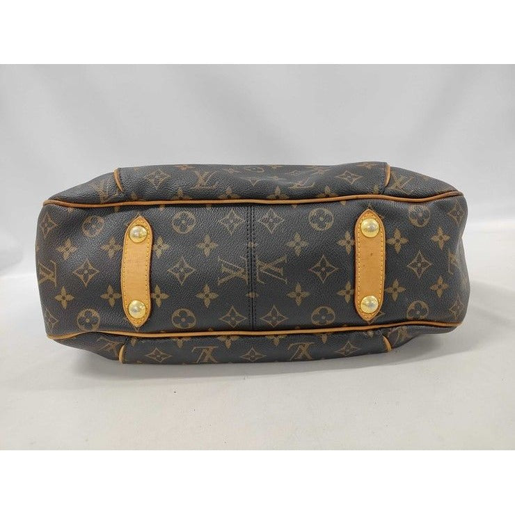 Louis Vuitton Shoulder Bag Monogram Galleria PM Brown Leather — view 7