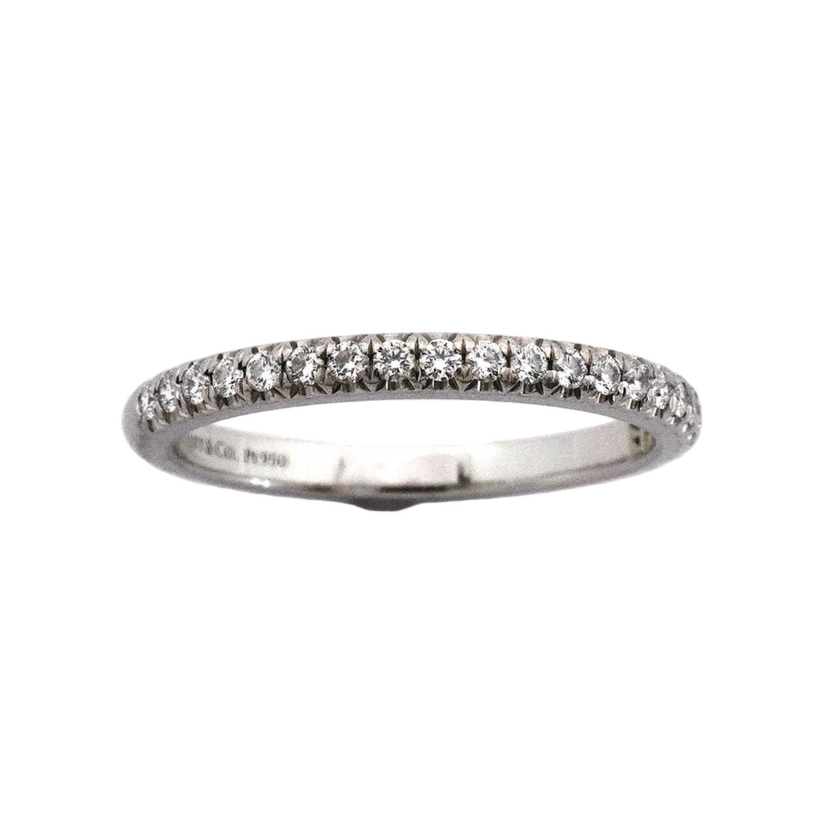Tiffany & Co Ring Sorest Half Eternity Platinum Diamond — view 2