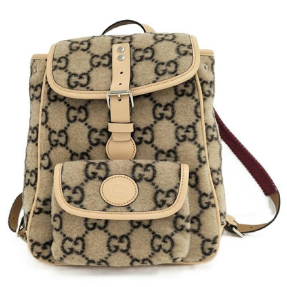 Gucci Backpack GG Wool Mouton