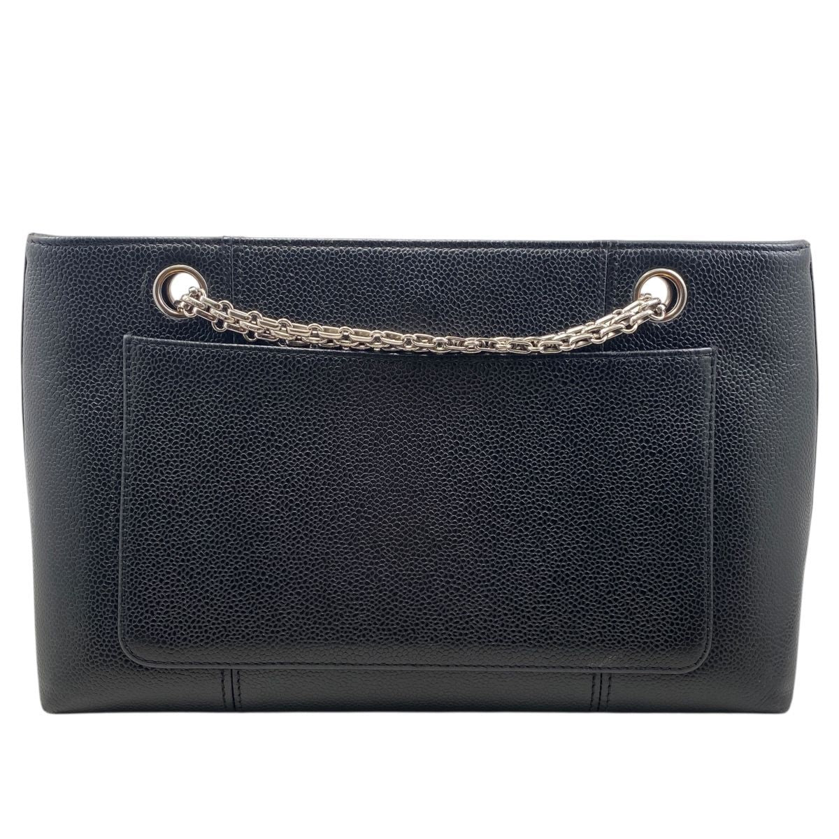 Chanel Women's Chain Turnlock Caviar Skin Shoulder Bag Ws8218 Black