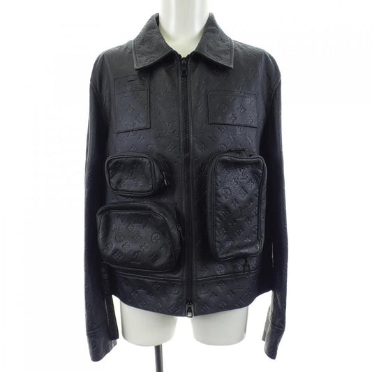 Louis Vuitton Monogram Embossed Utility Jacket Leather
