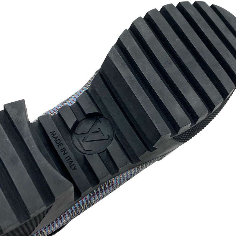 Louis Vuitton Laurie Line Monogram Boots Short Boots Shoes Leather Suede Black