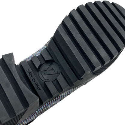 Louis Vuitton Laurie Line Monogram Boots Short Boots Shoes Leather Suede Black