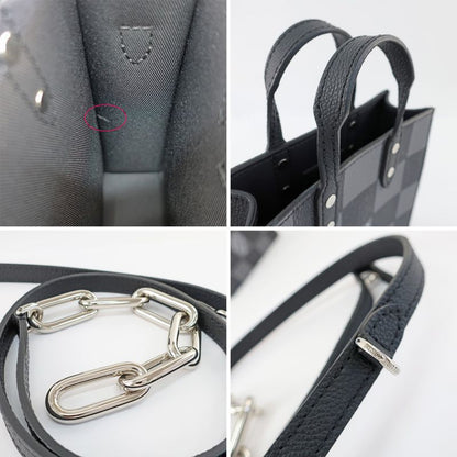 Louis Vuitton Sac Plastic XS Damier Checkerboard N60479 Black