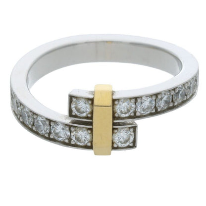 Tiffany & Co Tiffany & Co Edge Bypass Ygplatinum Combination Diamond Ring Men's
