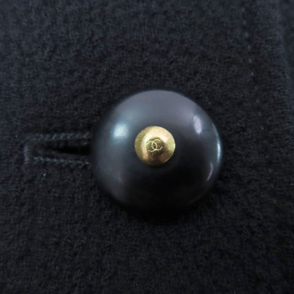 CHANEL Vintage 95A P05422v03075 100% Wool Rare Large Size 4 Pockets Coco Button