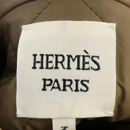 Hermes Leather Jacket Cashmere — view 4