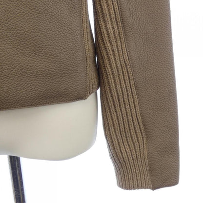 Hermes Leather Jacket Cashmere — view 6