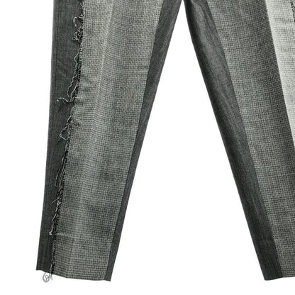 Dior Homme - Wool Mohair Tapered Slacks With A Front Cutout - 48 - Gray - Men's