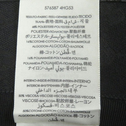 Gucci 576587 GG Canvas GG Marmont Logo Gold Hardware Bucket Hat Black L/59cm