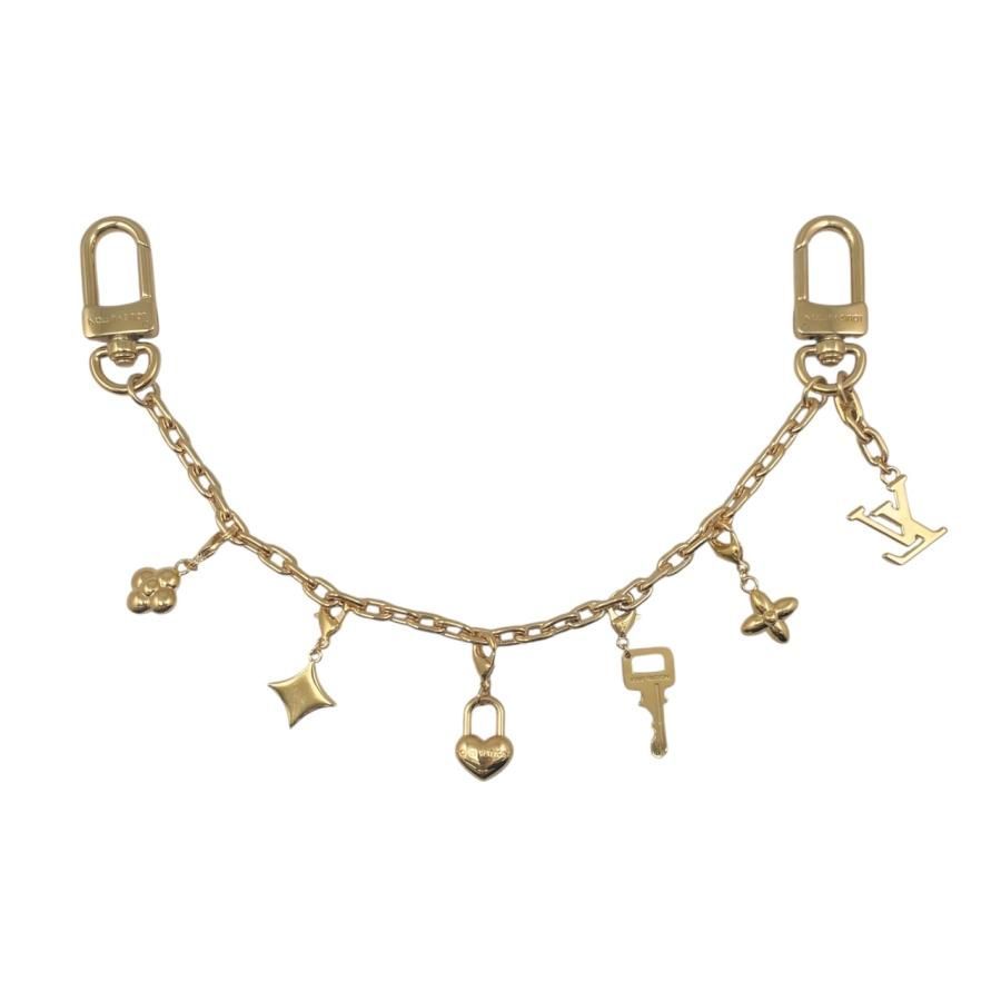 Louis Vuitton Bag Charm - LV Charm M02943 Monogram - Flower Padlock Gold Louis