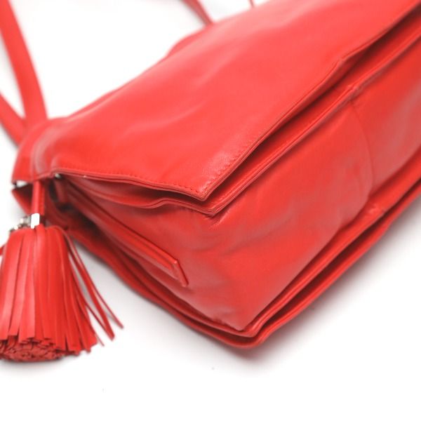 Loewe 380 82 E17 Leather 2-Way Tassel Shoulder Bag