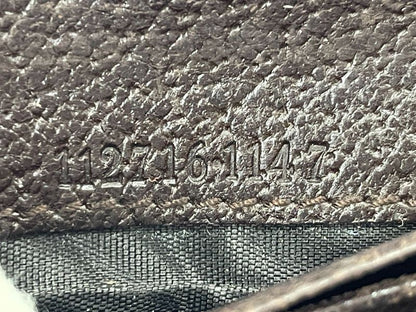 Gucci GG Canvas Leather Compact Wallet Double Fold Wallet Double Hook 112716