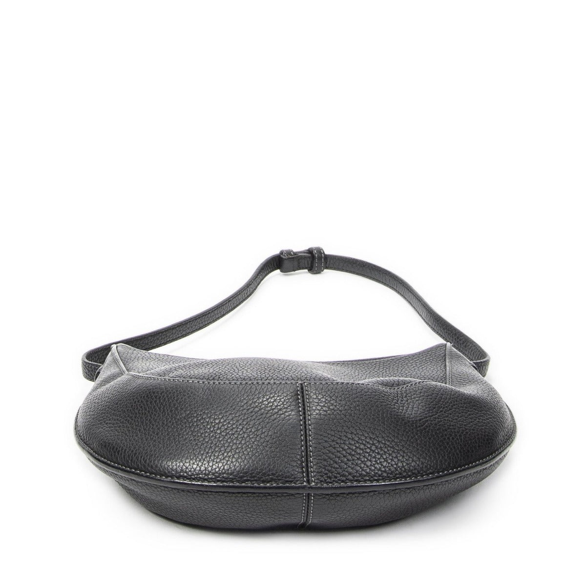 Loewe Vintage Round Hobo Black Grain Calfskin Leather — view 6
