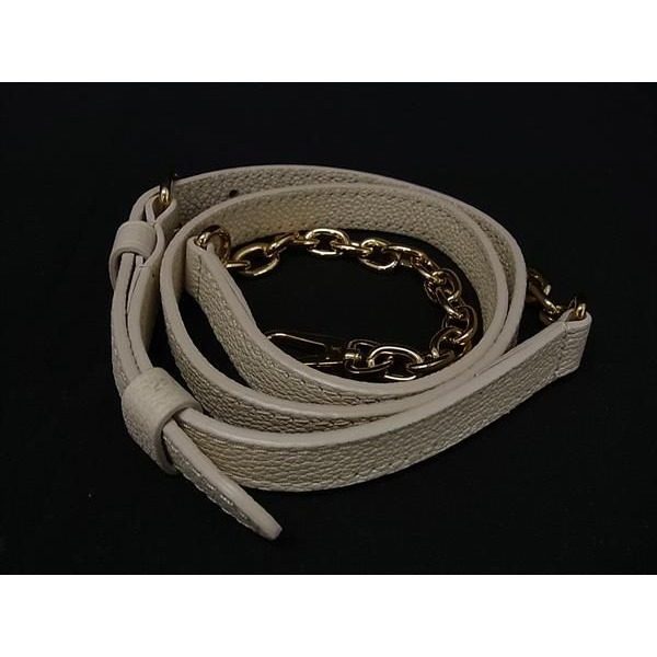 Louis Vuitton Leather Bag Crossbody Shoulder Strap Ivory — view 2