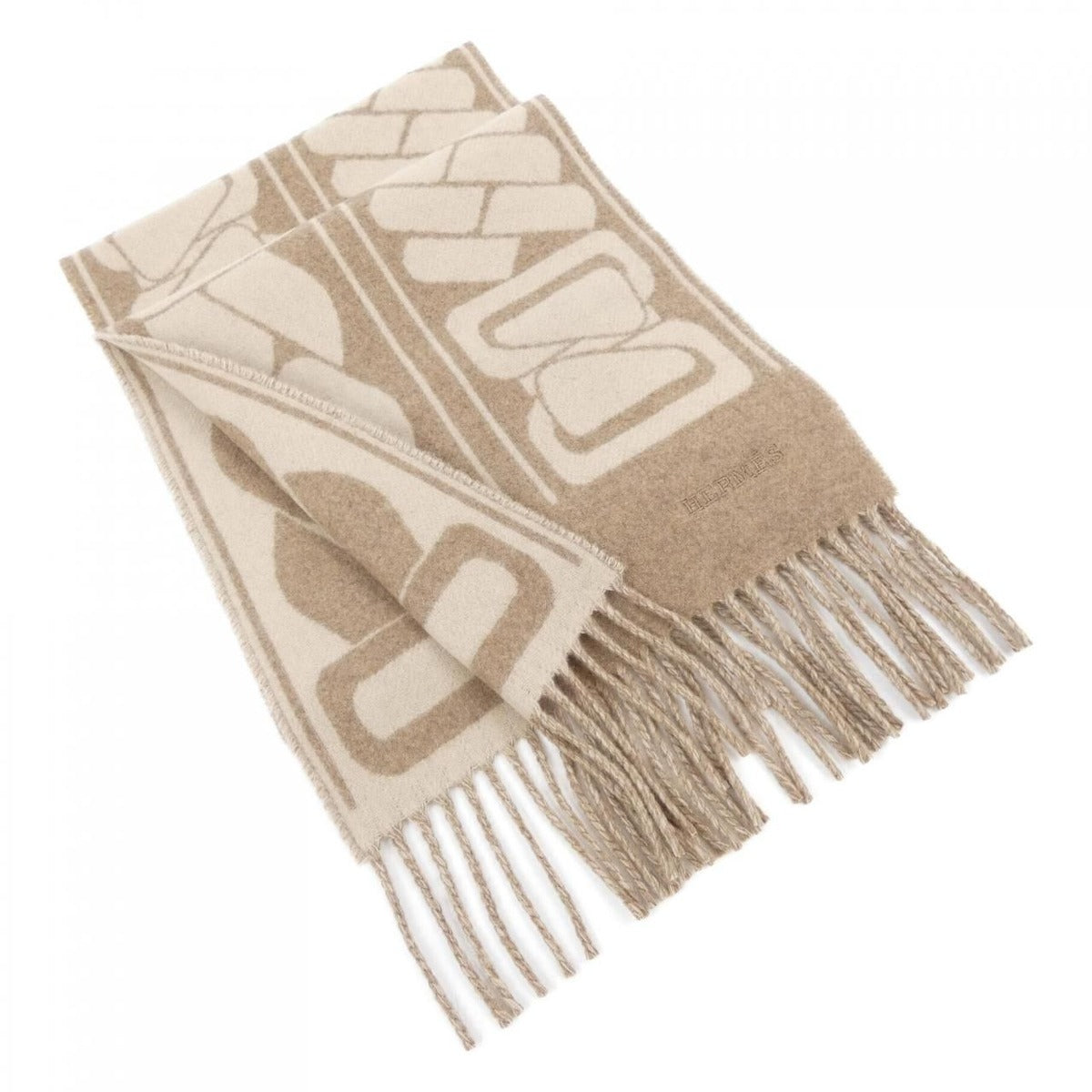 Hermes Scarf Cashmere Brown
