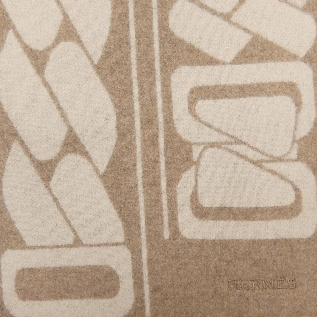Hermes Scarf Cashmere Brown — view 4