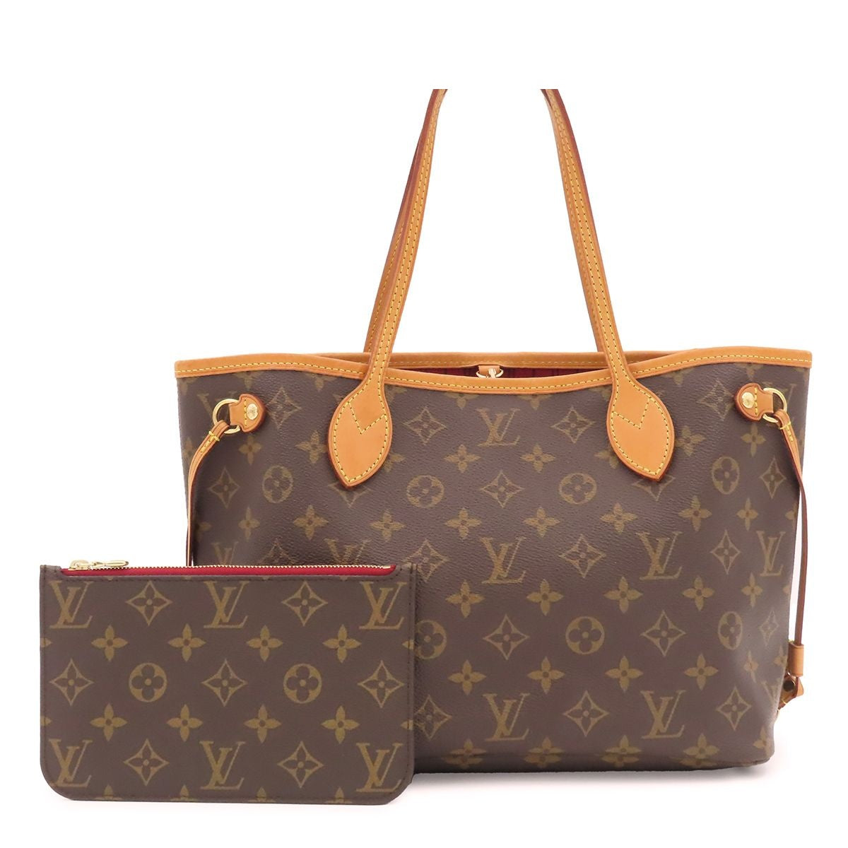 Louis Vuitton Neverfull PM Brown Monogram Canvas Tote Bag