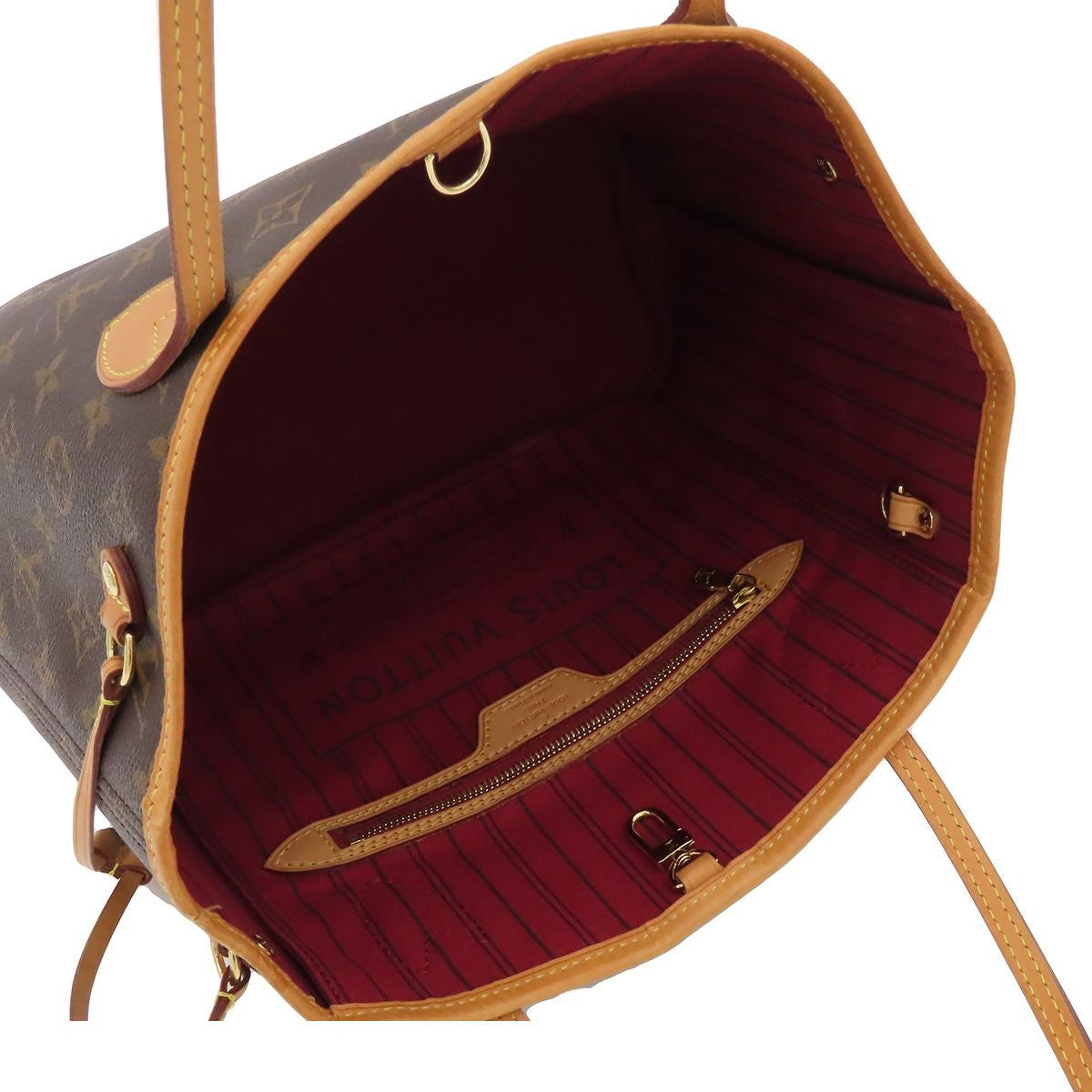 Louis Vuitton Neverfull PM Brown Monogram Canvas Tote Bag — view 5